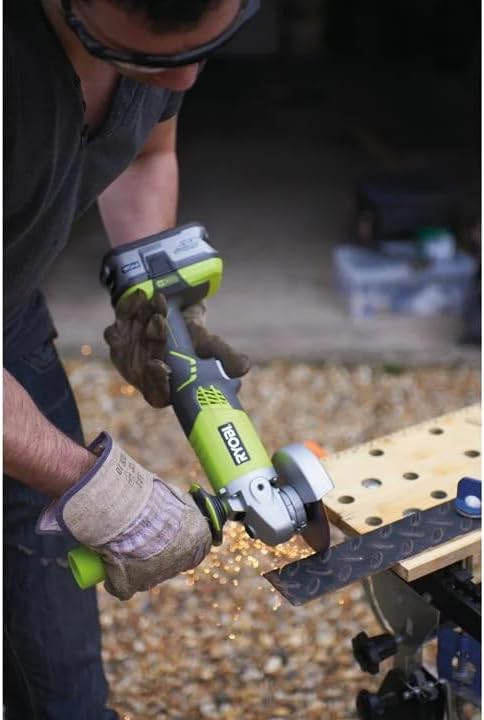 Ryobi 5133001903 R18AG-0 One+ Cordless Angle Grinder Angled