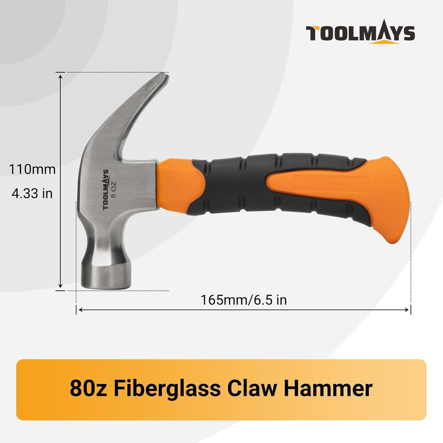 8oz Mini Claw Hammer, Small Hammer for Picture Hanging, Camping Claw Small Hammer for Women kids with Magnetic Portable Woodworkers
