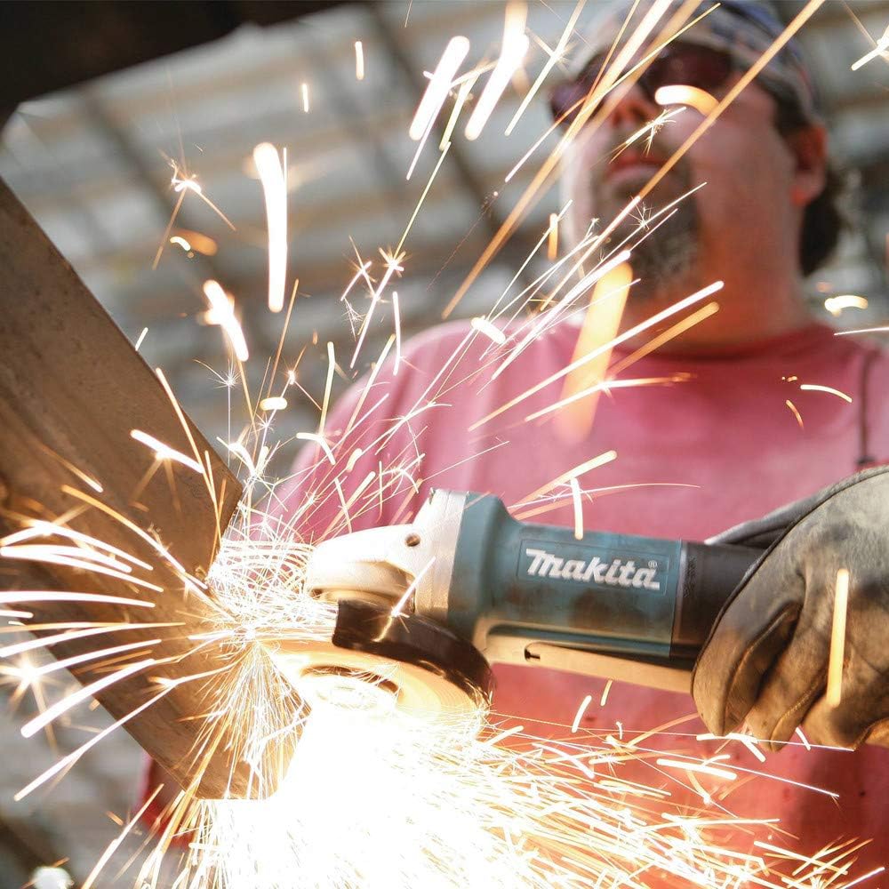 Makita 9557PB 4-1/2" Paddle Switch Angle Grinder, with AC/DC Switch
