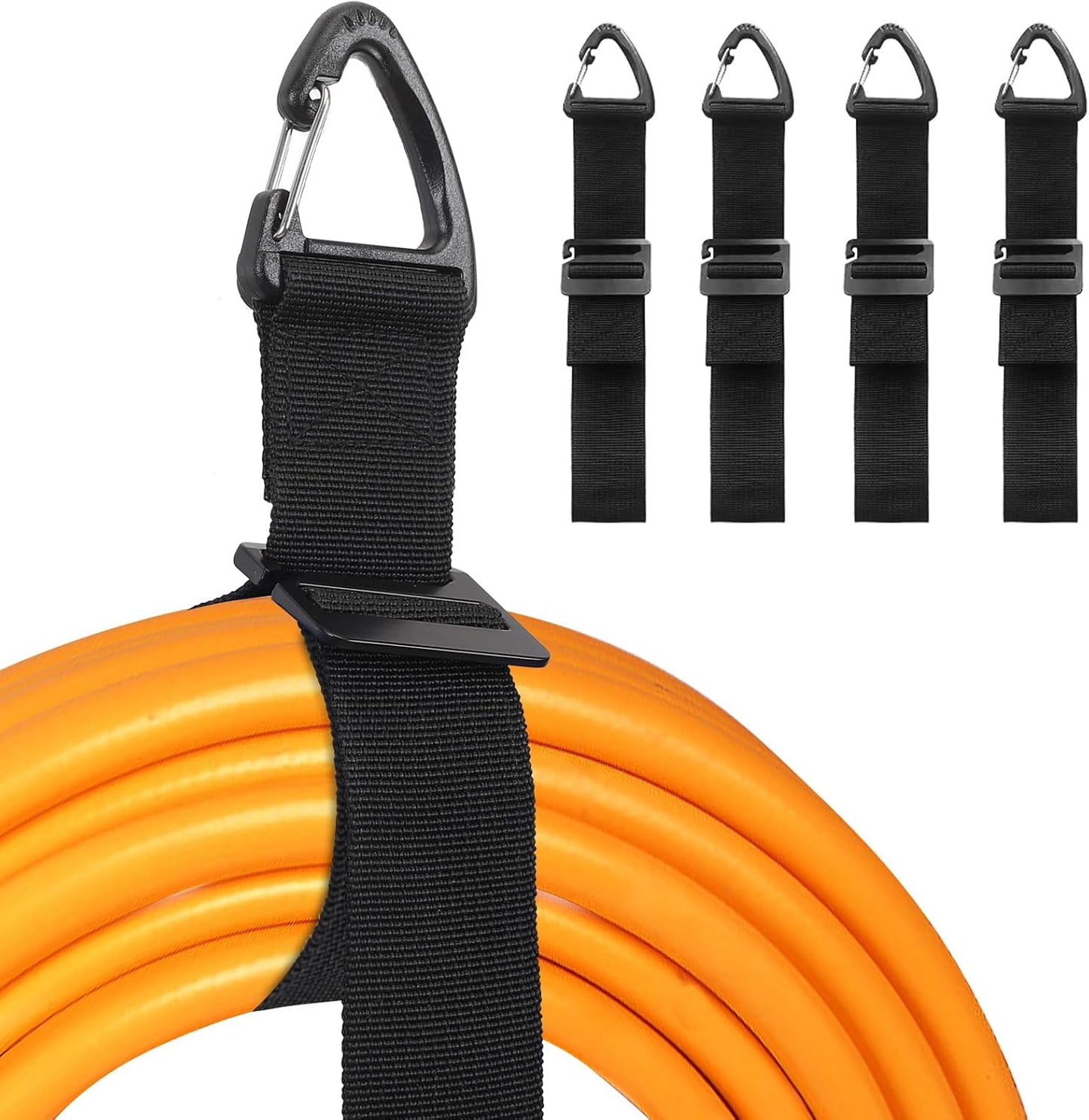 Extension Cord Holder Organizer - Extension Cord Hanger for Garage, Shed, RV, Van Tool Storage, Heavy Duty Gadgets for Men (4 Pack 20 Inch)