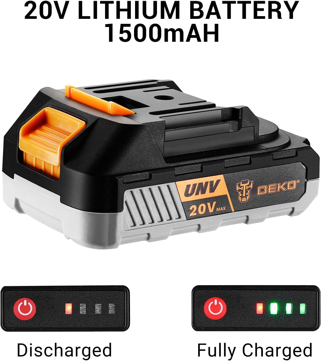 Power Drill Cordless: DEKO PRO Cordless Drill 20V Electric Power Drills Set Tool Drills Cord-less Set with Battery and Charger