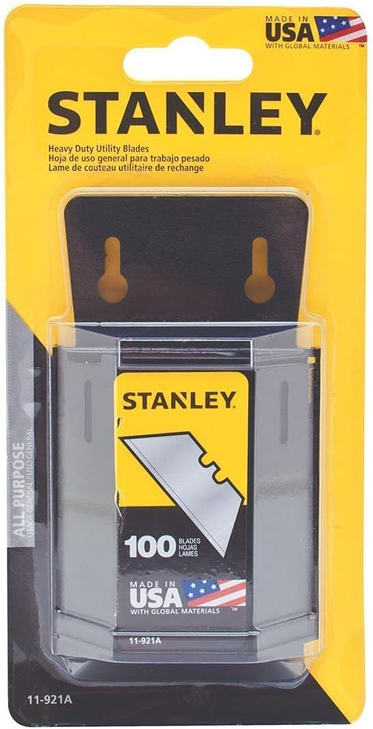 Stanley Hand Tools 11-921A 100 Pack Utility Knife Blades & Dispenser