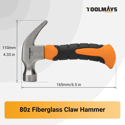 8oz Mini Claw Hammer, Small Hammer for Picture Hanging, Camping Claw Small Hammer for Women kids with Magnetic Portable Woodworkers