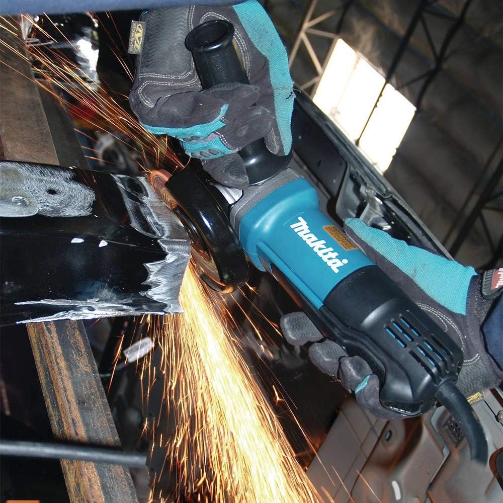 Makita 9557PB 4-1/2" Paddle Switch Angle Grinder, with AC/DC Switch
