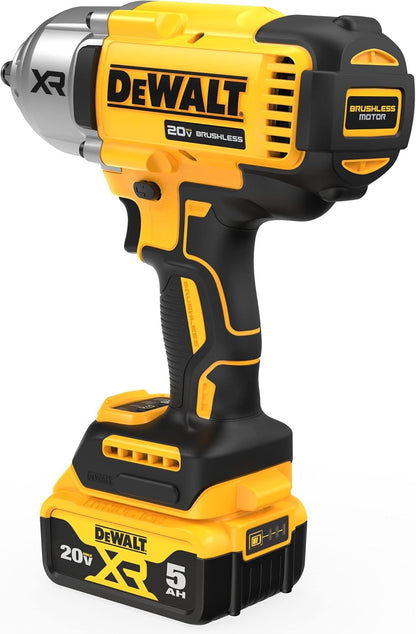 DEWALT 20V MAX Cordless Impact Wrench Kit, 20V MAX, 1/2" Hog Ring With 4-Mode Speed, Includes Battery, Charger and Kit Bag (DCF900P1)