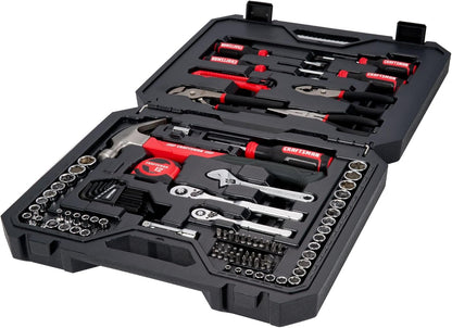 CRAFTSMAN 102-Piece Tool Kit for Home and Car, Durable Hand Tool Set with SAE/Metric Sockets (CMMT99449)