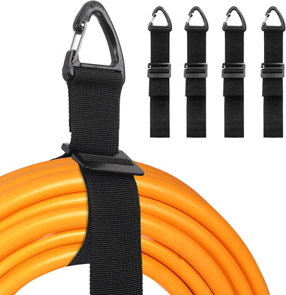 Extension Cord Holder Organizer - Extension Cord Hanger for Garage, Shed, RV, Van Tool Storage, Heavy Duty Gadgets for Men (4 Pack 20 Inch)